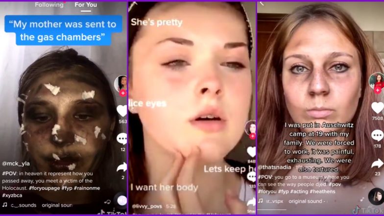 'Trauma Porn' is The Latest TikTok Trend! Creators Pose As Holocaust Victims Recreating How They Died, Netizens Slam Them For Being Insensitive (Watch Videos)