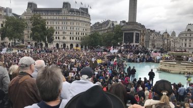 'Coronavirus Is Hoax': Over 10,000 Anti-Vaxxers Join 'Unite For Freedom' March in London, Allege 'New World Order' Plot Behind Vaccination Plans