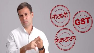 Rahul Gandhi Hits Out at Narendra Modi Govt in New Video Series Promo, Says Demonetisation, Wrong GST & Lockdown Destroyed Unorganised Economy