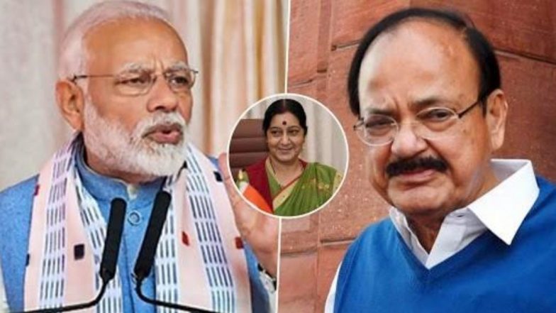 Sushma Swaraj 1st Death Anniversary: PM Narendra Modi, Venkaiah Naidu And Other Political Leaders Remember Former EAM on Her First Punya Tithi