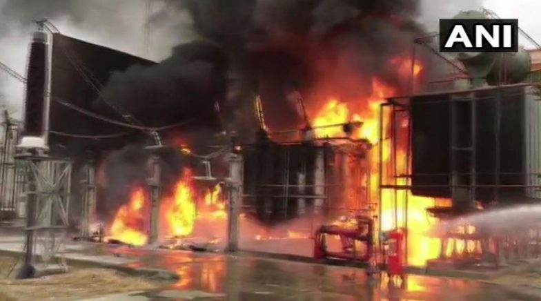 Fire at NPCL in Greater Noida: Massive Blaze Breaks Out at Substation of Noida Power Company