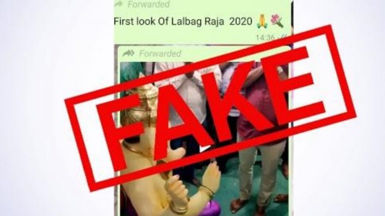 Mumbai's Lalbaugcha Raja First Look 2020 Fake Message Goes Viral on WhatsApp Ahead of Ganesh Chaturthi; Here is the Video That is Going Viral