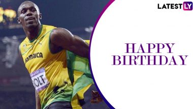 Usain Bolt Birthday Special: When Lightning Bolt Shattered World Records and Created New Milestones (Watch Videos)