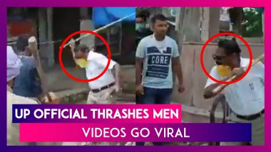 SDM Thrashes Mask-Clad Men During Checking Drive In UP’s Ballia, Videos Go Viral, Officer Suspended