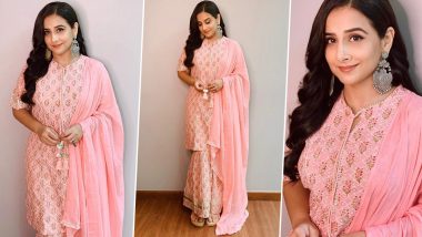 Vidya Balan Goes Thrifty Chic in a Floral Sharara Set Worth Rs.4100!