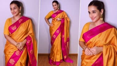 Vidya Balan Dazzles With Yet Another Saree Gem, a Checkered Kanjeevaram Personifying Timeless Elegance!