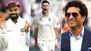 James Anderson Becomes First Pacer to Scalp 600 Test Wickets: Virat Kohli, Sachin Tendulkar, Yuvraj Singh Lead Cricket Fraternity in Congratulating the Legendary England Bowler