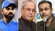 Pranab Mukherjee Passes Away at 84: Virat Kohli, Virender Sehwag, Gautam Gambhir and Others From Cricket Fraternity Express Grief Over Former Indian President&rsquo;s Demise