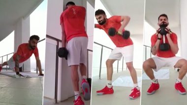 IPL 2020 Players’ Update: RCB Captain Virat Kohli Continues to Train Hard Ahead of the Upcoming Season (Watch Video)