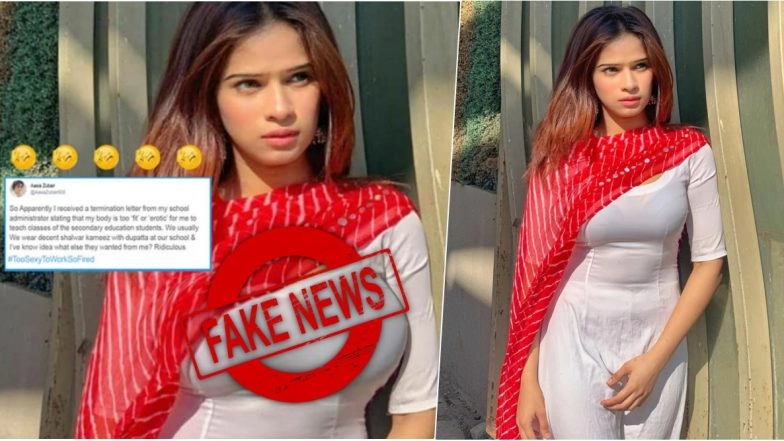 Who Is Aasia Zubair? Pic of Indian Influencer Zoya Shaikh Falsely Circulated as Lahore Teacher Suspended for Having &lsquo;Sexy-Figure&rsquo; by Pakistan Media Website