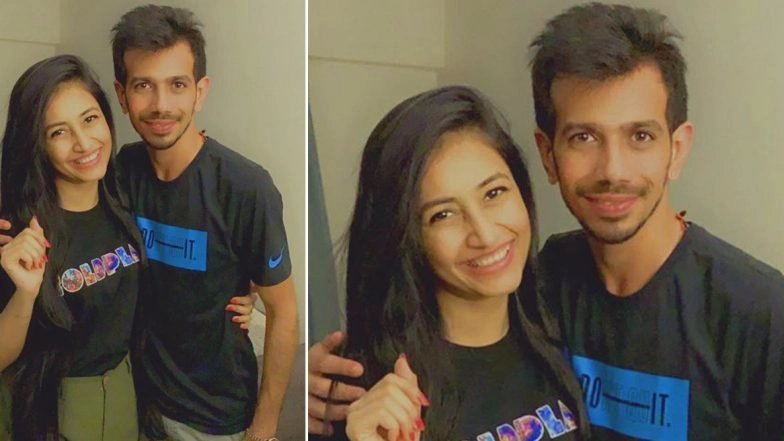 RCB Spinner Yuzvendra Chahal Shares Adorable Picture with Fiancee Dhanshree Verma, Thanks Fans for Engagement Wishes