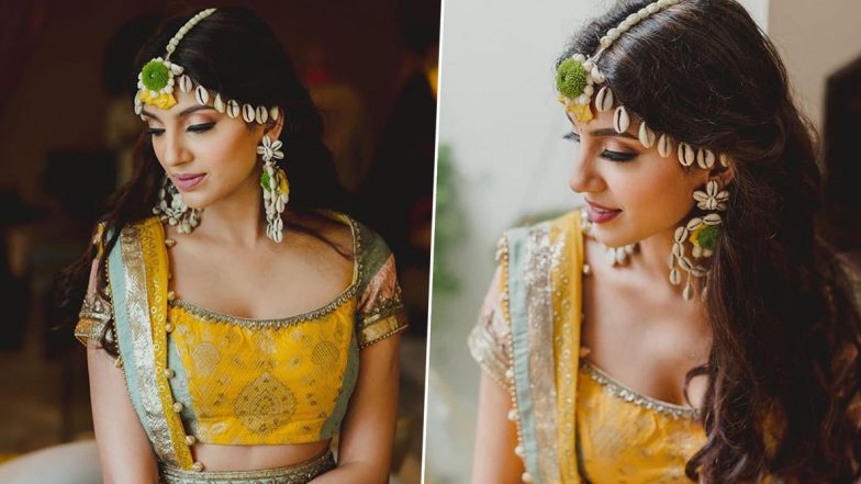 Rana Daggubati - Miheeka Bajaj Wedding: The Bride Picks a Stunning Yellow Ensemble for her Haldi Ceremony (View Pics)