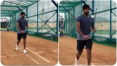 IPL 2020 Player Update: Jasprit Bumrah’s Fiery Spells in Mumbai Indians’ Nets Could Bring Nightmares to the Opponents (Watch Video)