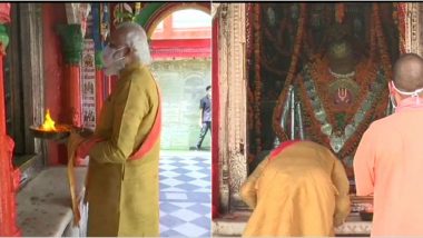 Ram Temple Bhumi Pujan in Ayodhya: Narendra Modi Offers Prayers at 10th Century Hanuman Garhi Temple