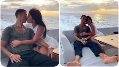Cristiano Ronaldo Kissing Georgina Rodriguez In These New Pics of Hot Couple Amid PSG Transfer Rumours Is Breaking Internet Today (See Pics)