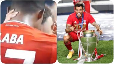 Philip Coutinho & David Alba Console Neymar Jr As he Weeps Inconsolably After Losing Champions League 2019-20 to Bayern Munich (Watch Video)