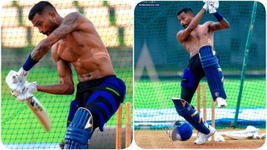 Hardik Pandya Trolled for Going Shirtless During Mumbai Indians’ Nets Session, Netizens Say ‘Respect the Game’ (Read Tweets)