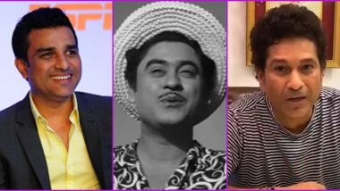 Kishore Kumar Birth Anniversary: Sanjay Manjrekar Gives Rendition of Legendary Artiste’s First Ever Song; Sachin Tendulkar Pays Tribute As Well (Watch Video)
