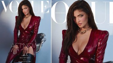 Kylie Jenner Raises the Hotness Quotient in Her Red Latex Dress with a Plunging Neckline on Vogue Hong Kong's New Cover (View Pic)