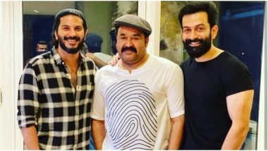 Dulquer Salmaan Reacts to the Viral Picture With Mohanlal and Prithviraj, Says He Likes the Mystery Behind It