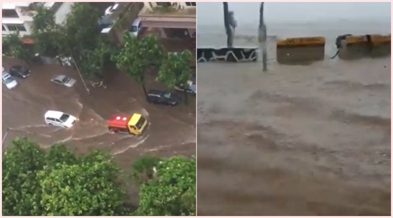 Mumbai Rains: Netizens Share Pics & Videos of Waterlogged Streets & Flooded Lanes Amid Red Alert 