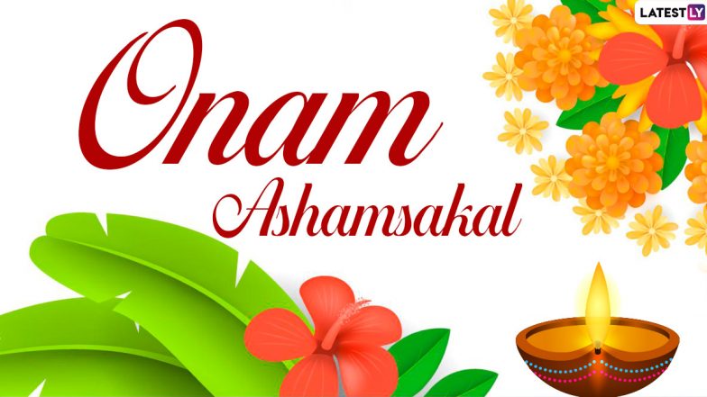 Onam Ashamsakal 2020 Images With Malayalam Wishes: WhatsApp Stickers, Facebook GIFs, Messages and HD Wallpapers to Send Happy Onam Greetings