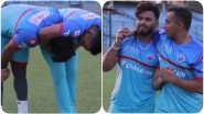 IPL 2020 Player Update: Rishabh Pant & Prithvi Shaw Mess Around With Each Other After Practice Session (Watch Video)