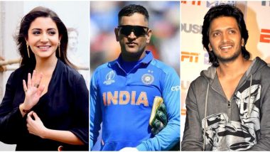 MS Dhoni Retires: Anushka Sharma, Riteish Deshmukh and Other Bollywood Celebs Give Him an Emotional Farewell (View Tweets)