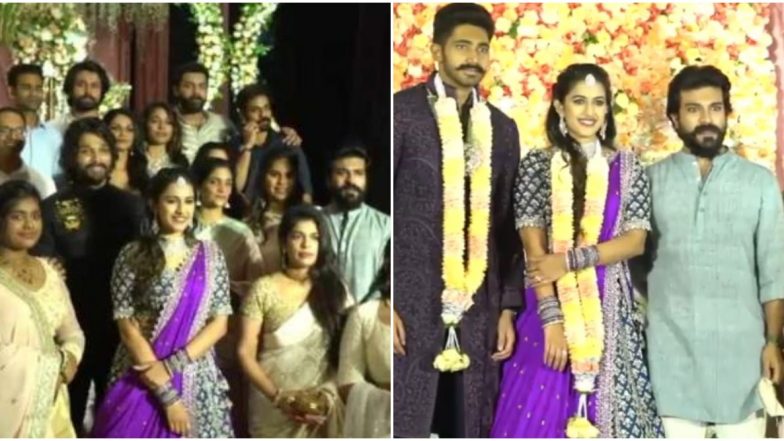 Niharika Konidela - Chaitanya Engagement Pics: Ram Charan, Allu Arjun Attend the Ceremony