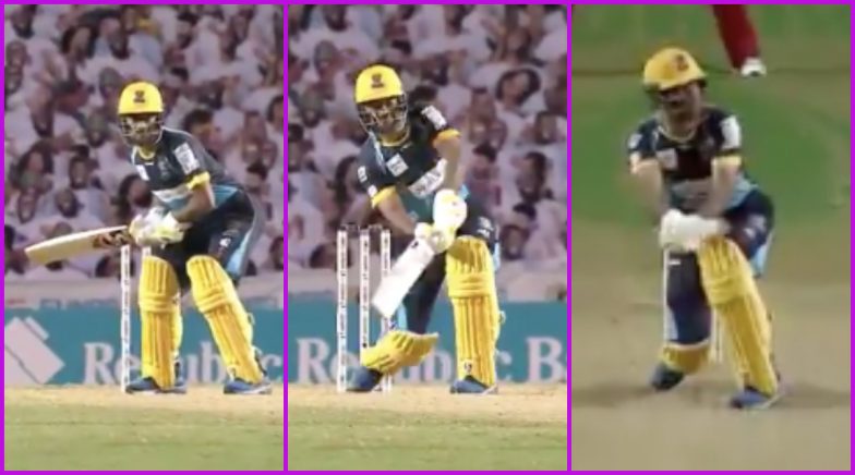Rashid Khan Plays 'Hockey Flick' Shot, Hits Alzarri Joseph for a Six