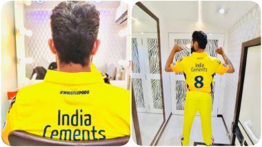 Ravindra Jadeja Gears Up for IPL 2020, Poses Wearing Chennai Super Kings Jersey (See Pics)