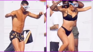 Cristiano Ronaldo and Girlfriend Georgina Rodriguez go Snorkelling, Enjoy Timeout on a Private Yacht (View Pics)