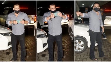 Salman Khan Asks the Paparazzi to Maintain Social Distancing With Each Other, Takes Their Pics for Proof (Watch Video)