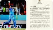 Suresh Raina Responds to PM Narendra Modi&rsquo;s Appreciation Letter, Says &lsquo;I Accept Them With Gratitude&rsquo;