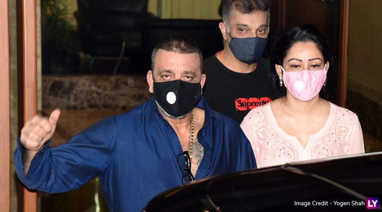 Sanjay Dutt Waves At Papz Outside His Mumbai Residence