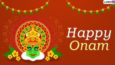 Onam 2020 Wishes and HD Images: WhatsApp Stickers, Happy Onam Telegram Messages, Facebook Greetings and GIFs to Celebrate the Harvest Festival