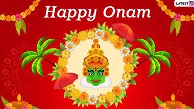 Happy Onam 2020 Messages, Wishes and HD Images: WhatsApp Stickers, Onam Facebook Greetings, SMS and GIFs to Celebrate the Harvest Festival