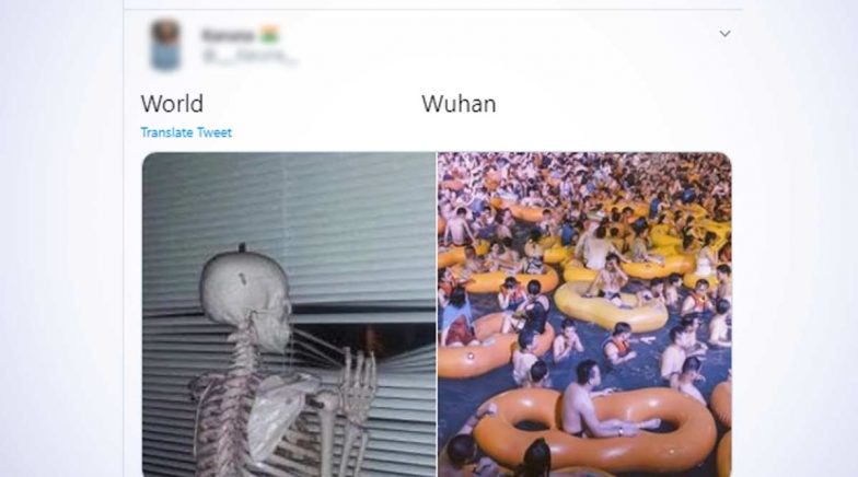 'World vs Wuhan' Funny Memes Trend Online After Pics of Recent Pool Party Go Viral