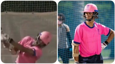 IPL 2020 Team Update: Yashasvi Jaiswal, Rajasthan Royals Batsman, Fires Warning to Opponents, Hits Huge Sixes in the Nets (Watch Video)