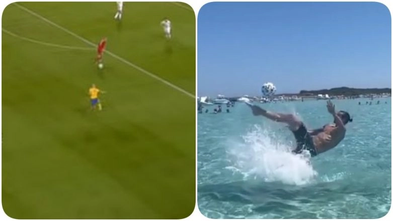 Zlatan Ibrahimovic Trolls England As he Recreates His Famous 2012 Overhead Kick 