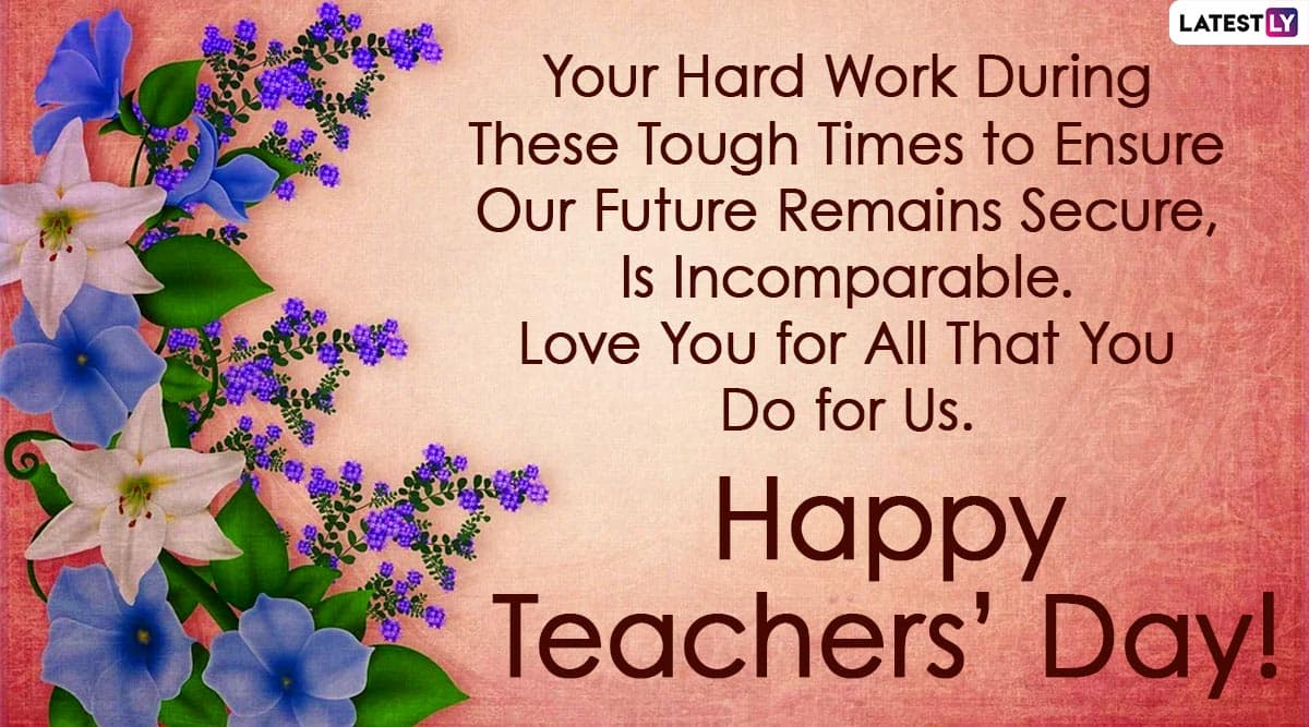 Happy Teachers' Day 2020 Wishes: Thank You Notes ...