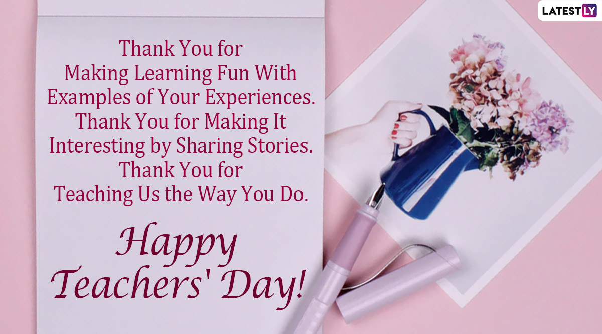 Happy Teachers’ Day 2020 Greetings and Thank You Images: WhatsApp ...