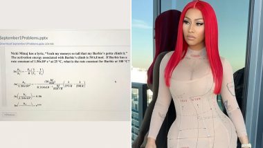 Chemistry Problem Gets a Nicki Minaj Rap Twist and Fans Are Impressed With the Professor! Viral Tweet Inspires Hilarious Reactions