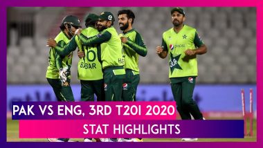 PAK vs ENG Stat Highlights 3rd T20I 2020: Mohammad Hafeez, Haider Ali Guide Pakistan To Five-Run Win