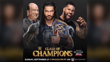 WWE Clash of Champions Sept 27, 2020 Live Streaming, Preview & Match Card: Roman Reigns vs Jey Uso, Drew McIntyre vs Randy Orton & Other Matches to Watch Out For