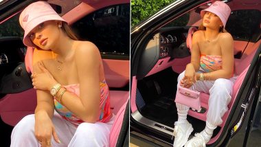 Kylie Jenner's Charming Pink Outfit is all Fine But Let's Not Ignore her Cute Little Matching Handbag (View Pics)