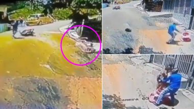 Godsent! Man Saves Baby Who Strolled out on the Road from a Massive Accident in an Unbelievable Video
