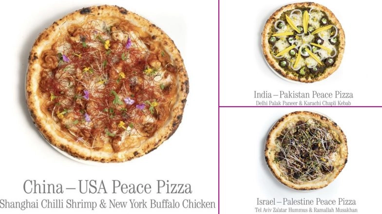 India-Pakistan Pizza, Anyone? Vietnamese Restaurant Pizza 4P’s Introduces Unique Pizza Recipes to Encourage Harmony Among Nations on International Day of Peace 2020; Pics of China-USA & Israel-Palestine Pizzas Win the Internet