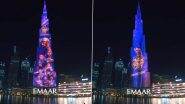 Burj Khalifa Lights Up for Kolkata Knight Riders Ahead of Their Match Against Mumbai Indians in Dream11 IPL 2020