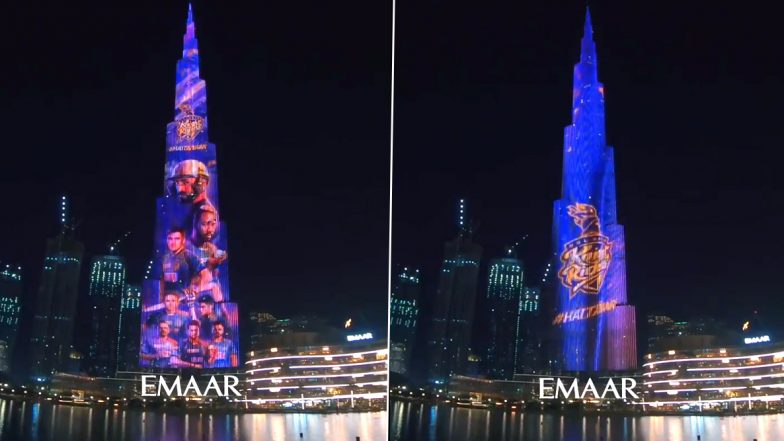 Burj Khalifa Lights Up for Kolkata Knight Riders Ahead of Their Match Against Mumbai Indians in Dream11 IPL 2020